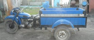 Самодельный грузовой мотоцикл Урал